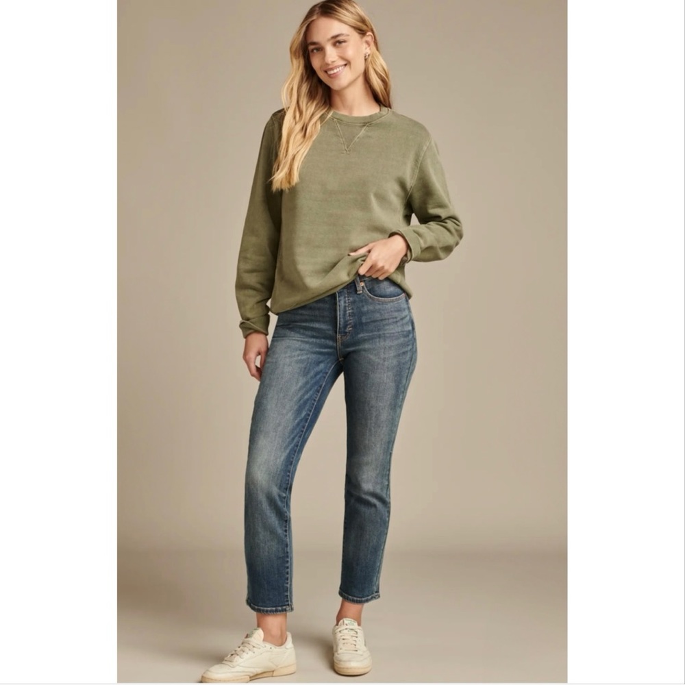 Lucky Brand High Rise Zoe Straight Jeans